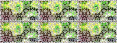 Tropik, dikişsiz çiçek deseni. Gri renkli çiçekler. Raster illüstrasyonu.