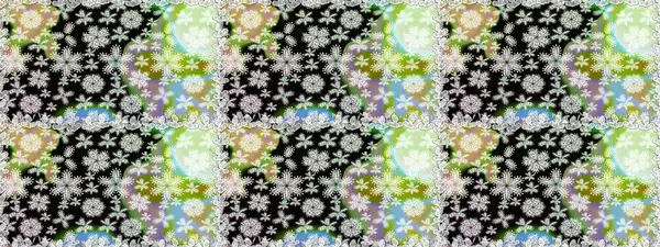 Raster illüstrasyonu. Tarafsız renklerde yaz çiçekleri. Raster çiçek desenli ve çiçekli..