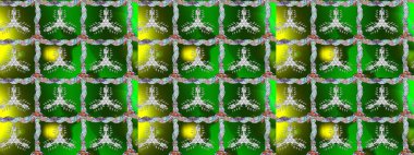 Vadinin renkleri. Çiçeksel çizim kalıbının çizimi.