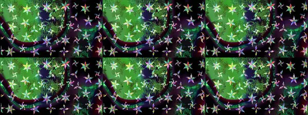 Raster deseni. Suluboya etkisi. Botanik çizim kalıbı. Organik elementler.