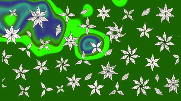 Raster. Sabıka fotoğraflarında, bebek kıyafetlerinde, duvar kâğıtlarında, paket kutularında falan kullanılabilir. Zarif, parlak ve eskiz yeşil çiçek deseni tasarımı.