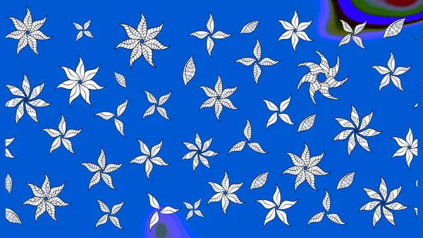 Raster Moda kumaş deseni. Çizgi çizimi kalıbı. Şirin çiçekler..