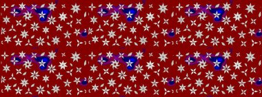 Çiçek kırmızısı eskiz deseni. Raster çiçek izi. Klasik taslak çizimi.