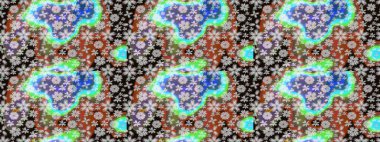 Zentangle soyut çiçekleri. Raster illüstrasyonu. Karalama çiçeği. Düz Çiçek Elementleri Tasarımı. Güzel kumaş deseni. Renkli Bahar Teması çizim şablonu.