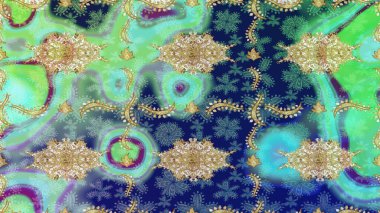 Klasik mobilya tarzı. Mavi renkli ve altın elementli desen. Küçük bir alan derinliği. Patina. Eskiz öğesi ahşap oyma. Oyma. Lüks mobilyalar. Altın kaplamalı mavi fon.