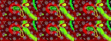 Şekil verilmiş çiçeklerle eskiz deseni. Çiçek deseni duvar kağıdı, desen dolguları ve web sayfası arka planı için kullanılabilir. Süslü zentangle çizim dokusu, soyut çiçeklerle süslenmiş..