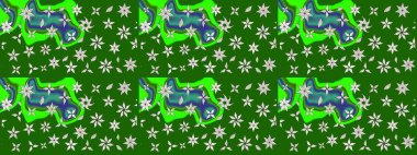 Güzel kumaş deseni. Çiçek arkaplan. Çizim raster deseni.