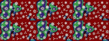 Of doodle elements. Hand drawn Raster illustration. Sketch flower pattern can be used for wallpaper, website background, wrapping paper, invitation, flyer, banner or website.