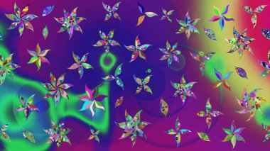 Mor renkli çiçekler. Elle boyanmış suluboya resim çizimi çiçekler ve bitkiler.