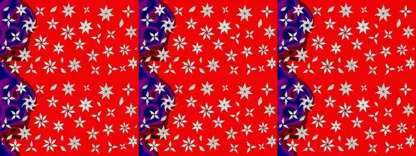 Renkli Bahar Teması eskiz kalıbı. Düz Çiçek Elementleri Tasarımı. Süslü kumaş deseni. Raster illüstrasyonunda çiçek deseni çizimi.