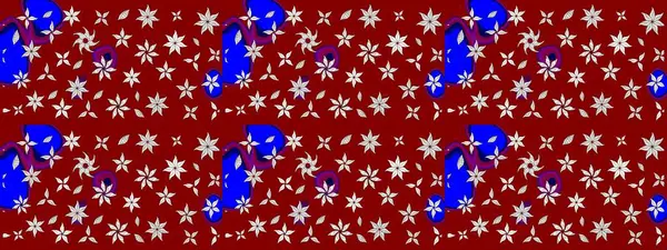 Çiçek desenli raster, kırmızı çizgi grafik desenli soyut raster arkaplan. Modern stil dokusu.