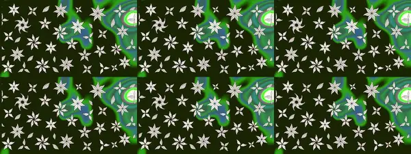 Motley illüstrasyonu. Küçük renkli çiçekler. Küçük çiçekte güzel bir desen. Moda baskıları için zarif bir şablon. Gri çiçekli bahar çiçekleri.