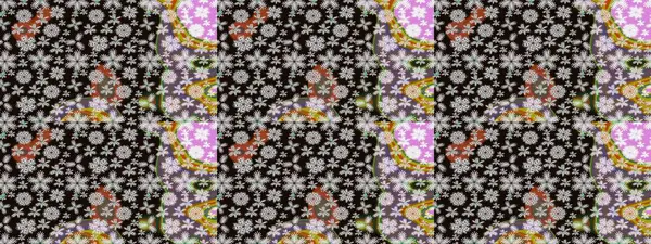 Kızılderili desenli desenli desenli şal deseni. Etnik Mandala süsü. Raster Henna dövme stili. Tekstil, tebrik kartı, boyama kitabı, telefon kılıfı baskısı için kullanılabilir.