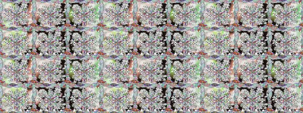 Tarafsız renklerde çiçekler. Kusursuz çiçek deseni duvar kâğıdı olarak kullanılabilir. Raster illüstrasyonu.