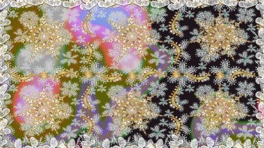 Kış kar dokusu duvar kağıdı. Sembol bayramı, yeni yıl kutlamaları, altın desenler. Noel altın kar tanesi kusursuz desen. Gri renkli altın kar taneleri.