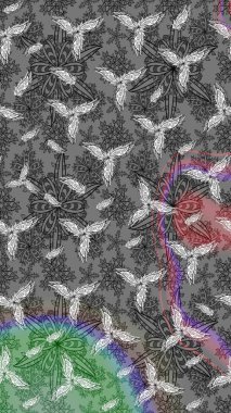 Sabıka fotoğraflarında, bebek kıyafetlerinde, duvar kâğıtlarında, paket kutularında falan kullanılabilir. Raster. Zarif, parlak ve eskiz gri çiçek desenli.