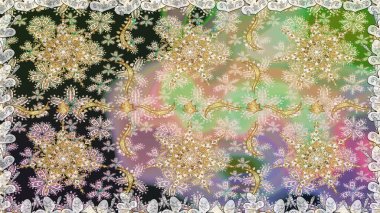 2019 Noel 'i, kar tanesi, yeni yıl. Tarafsız renklerde, altın elementlerle klasik, pürüzsüz desen.