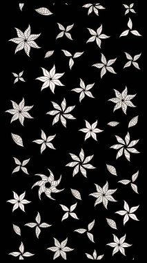 Çiçek arkaplanlı soyut zarafet eskiz deseni. Raster Güzel kumaş deseni.