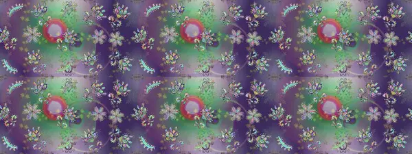 Sevimli çiçek desenli küçük çiçek. Raster resim. Sorunsuz.