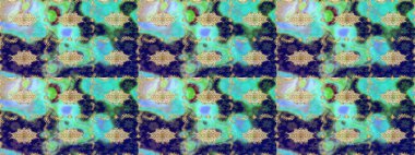 Doğu tarzında klasik tasarım öğesi. Çiçek süslemeli Raster eskiz deseni. Geleneksel Arap dekoru mavi renklerde. Süslü dantel iz sürücü. Duvar kağıdı için altın süslü illüstrasyon.