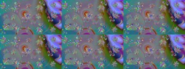 Nazik, narin çiçek arkaplanı. Çiçekli karalama şeklinde Raster çiçek deseni. Tarafsız renklerde çiçekler.