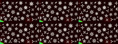 Raster deseni. Karalama çiçekleri çizim kalıbı. Siyah el çizimi desen. Sanat, çiçeklere ilham verir ve arka plan bırakır.