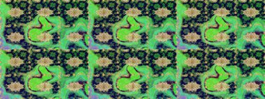 Klasik Raster altın desenini çiz. Geleneksel oryantasyon süsü. Klasik klasik klasik arka plan. Altın elementlerle yeşil renklerde altın desen.