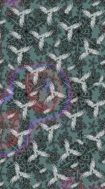 Güzel suluboya yaz çiçekleri deseni..