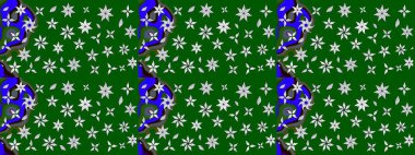 Küçük çiçekte güzel bir desen. Çiçekli yaz çiçekleri. Motley illüstrasyonu. Robot resim. Moda baskıları için zarif bir şablon. Küçük renkli çiçekler..