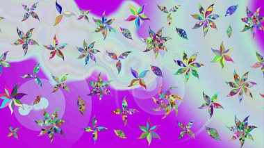 Moda baskıları için zarif bir şablon. Halk tarzı. Rengarenk çiçekleri ve doğal renklerde yaprakları olan harika bir çiçek deseni. Modern çiçek arkaplanı.