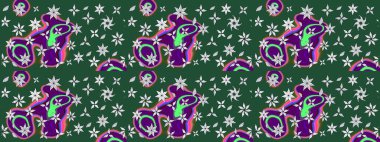 Eskiz Vintage Çiçek Deseni. Raster Kalça dokusu deseni.