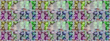 Raster illüstrasyonunda kusursuz çiçek deseni. Raster illüstrasyonu. Tarafsız renklerde. Güzel kumaş deseni.