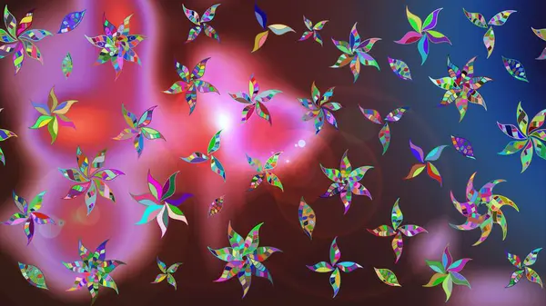 Şirin karalamalı çiçek desenli çizim. Eskiz tarzı kahverengi renklerde. Raster illüstrasyonu. El yapımı çiçek ve bitki koleksiyonu. Raster illüstrasyonu.