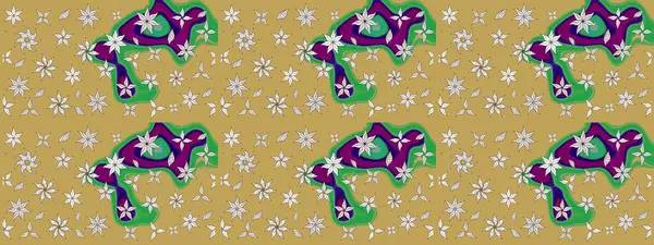 Küçük çaplı çiçeklerdeki basit şirin desenler. Tekstil veya kitap kapakları, imalat, duvar kağıtları, baskı, hediye paketi ve yapıştırma kitabı için çiçek eskizi geçmişi. Raster illüstrasyonu.