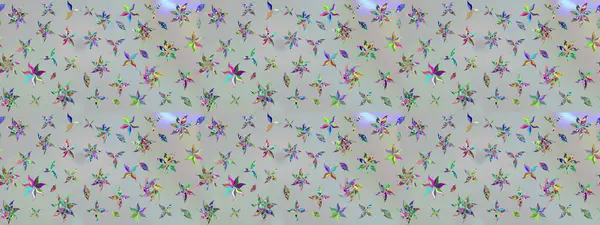 Suluboya tarzında gri renkli çiçekler. Çiçek izi. Suluboya çizim deseni.