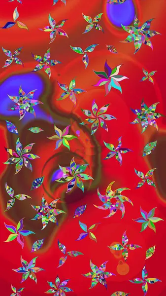 Suluboya çizim kalıbı. Dekorasyon ve tasarım için güzel bir desen. Moda baskısı. Çiçeğin suluboya çizimlerinin mükemmel deseni. Eski model. Raster illüstrasyonu.