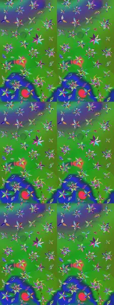 Raster illüstrasyonu. Tomurcukları çiçek olan sevimli bir çiçek deseni. Raster. Eski usul. Eskiz geçmişi. Kumaş, tekstil ve duvar kağıdı baskısı için..