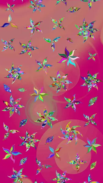 Eskiz arkaplan modeli. Vadinin pembe renkli çiçekleri. Suluboya, elle çizilmiş. Raster - stok.