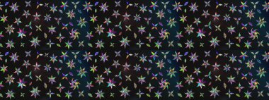 Robot resim. Küçük çiçekteki sevimli çiçek deseni. Raster illüstrasyonu.