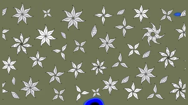 Çiçek deseni duvar kağıdı, desen dolguları ve web sayfası arka planı için kullanılabilir. Şekil verilmiş çiçeklerle eskiz deseni. Süslü zentangle çizim dokusu, soyut çiçeklerle süslenmiş..