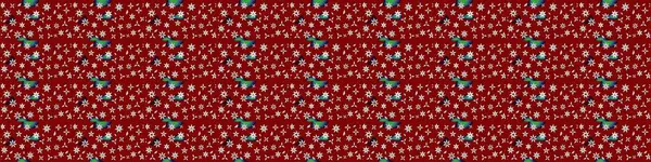 Çiçek ve yapraklı karalama şeklinde Raster çiçek deseni. Kibarca, kırmızı renkte bahar çiçekleri. Raster illüstrasyonu.