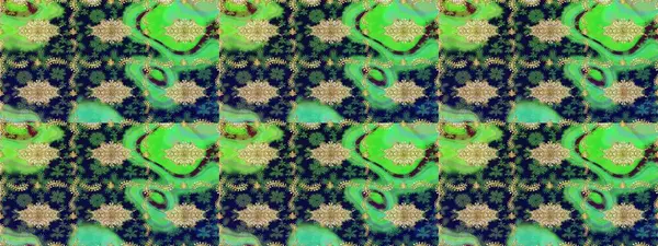 Yeşil renkli Raster altın deseni. Soyut duvar kâğıdı, ambalaj dekorasyonu. Kış sembolü, Mutlu Noeller, Mutlu yıllar 2019. Altın kar tanesi basit çizim kalıbı.