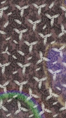 Sabıka fotoğraflarında, bebek kıyafetlerinde, duvar kâğıtlarında, paket kutularında falan kullanılabilir. Raster. Zarif, parlak ve eskiz kahverengi çiçek deseni tasarımı.