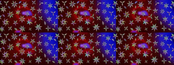 Kahverengi renkli çiçekler. Çiçekli karalama şeklinde Raster çiçek deseni. Yumuşak, bahar çiçekli arka plan.