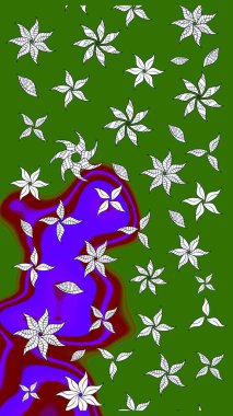 Eski usul küçük çiçekli şirin bir eskiz deseni. Moda arka planında parlak buketler. Kumaş, duvar kağıdı ve kağıt üzerine baskı yapmak için gelişen arka plan. Raster illüstrasyonu.