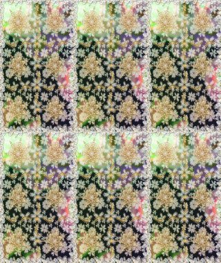 Tarafsız renklerde altın element. Süslü raster dekorasyonu. Tarafsız yerine altın rengi barok çiçekli eskiz deseni. Lüks, kraliyet ve Viktorya dönemi konsepti.