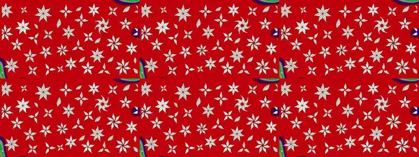 Kırmızı renklerde. Raster illüstrasyonu. Çiçekli güzel suluboya desen.