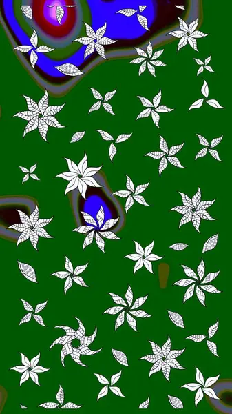 Çiçekli çiçek deseni, suluboya. Raster deseni. Süslü kumaş deseni.