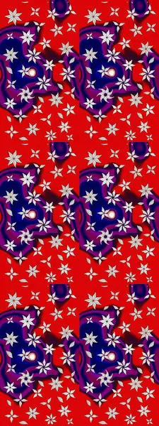 Çiçekli bahar çiçekleri. Küçük çiçekte güzel bir desen. Küçük renkli çiçekler. Moda baskıları için zarif bir şablon. Motley illüstrasyonu. Çizim.