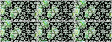 Doğal kozmetik ürünleri, parfüm, çiçekçi dükkanı için bahar ihalesi tasarımı. Karşılama ya da düğün geçmişi olarak kullanılabilir. Paket kağıdı için en iyisi. Siyah lale çiçekli, pürüzsüz bir desen..